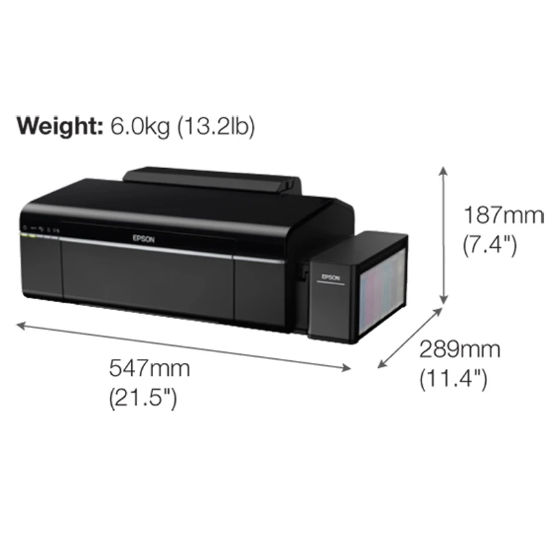 پرینتر رنگی جوهر افشان EPSON L805 فاقد جوهر