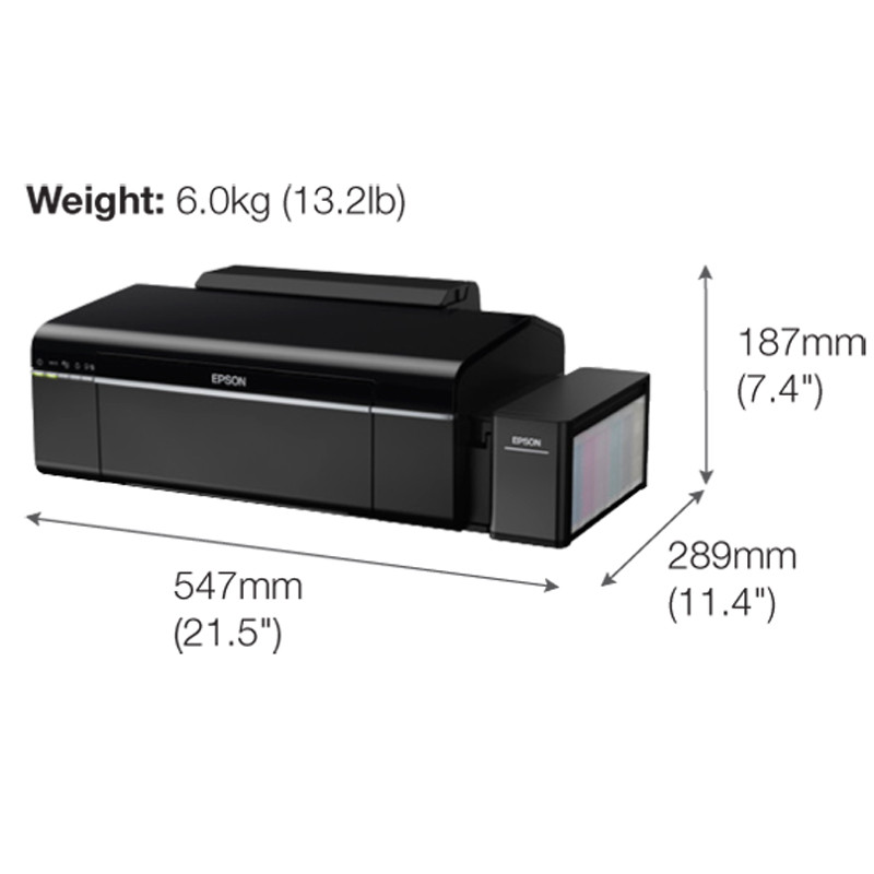 پرینتر رنگی جوهر افشان EPSON L805 فاقد جوهر