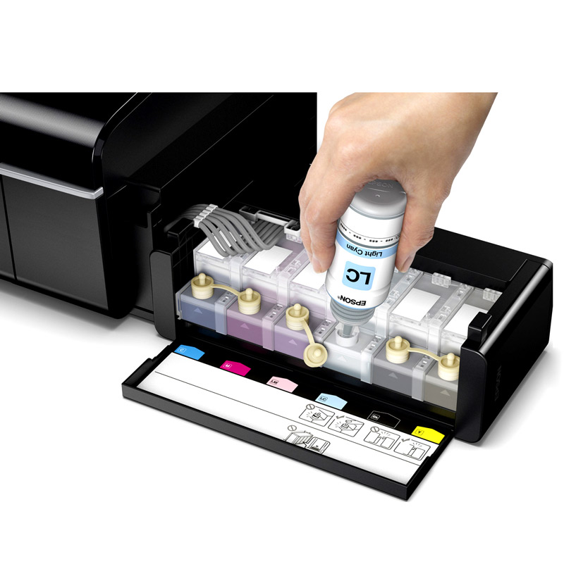 پرینتر رنگی جوهر افشان EPSON L805 فاقد جوهر