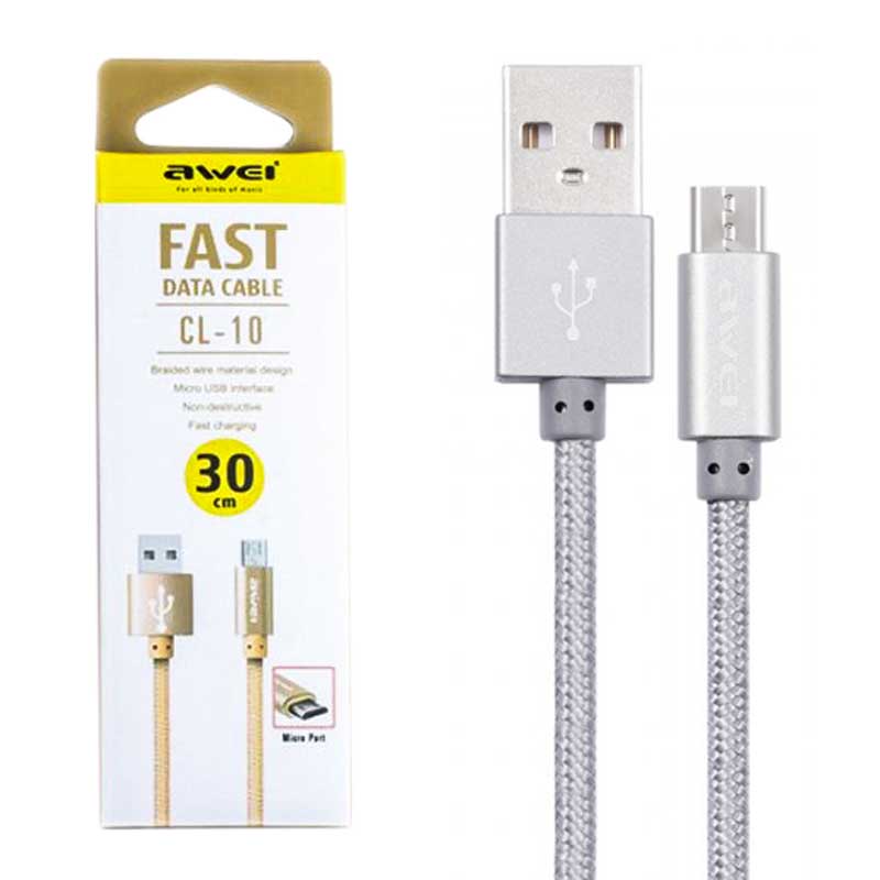 کابل کنفی میکرو یو اس بی Awei CL-10 30cm