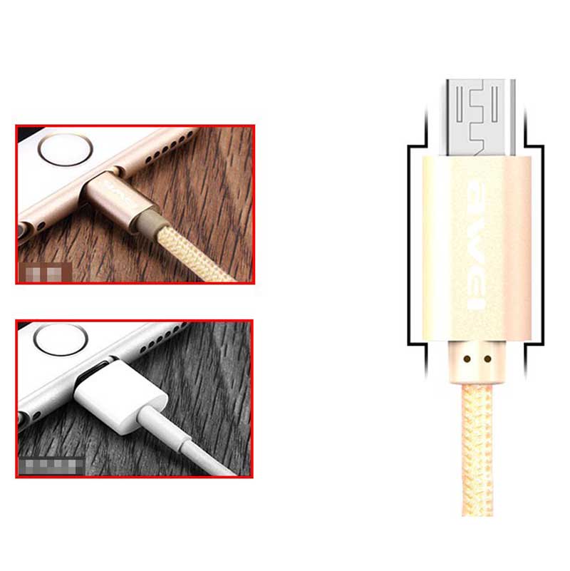 کابل کنفی میکرو یو اس بی Awei CL-10 30cm