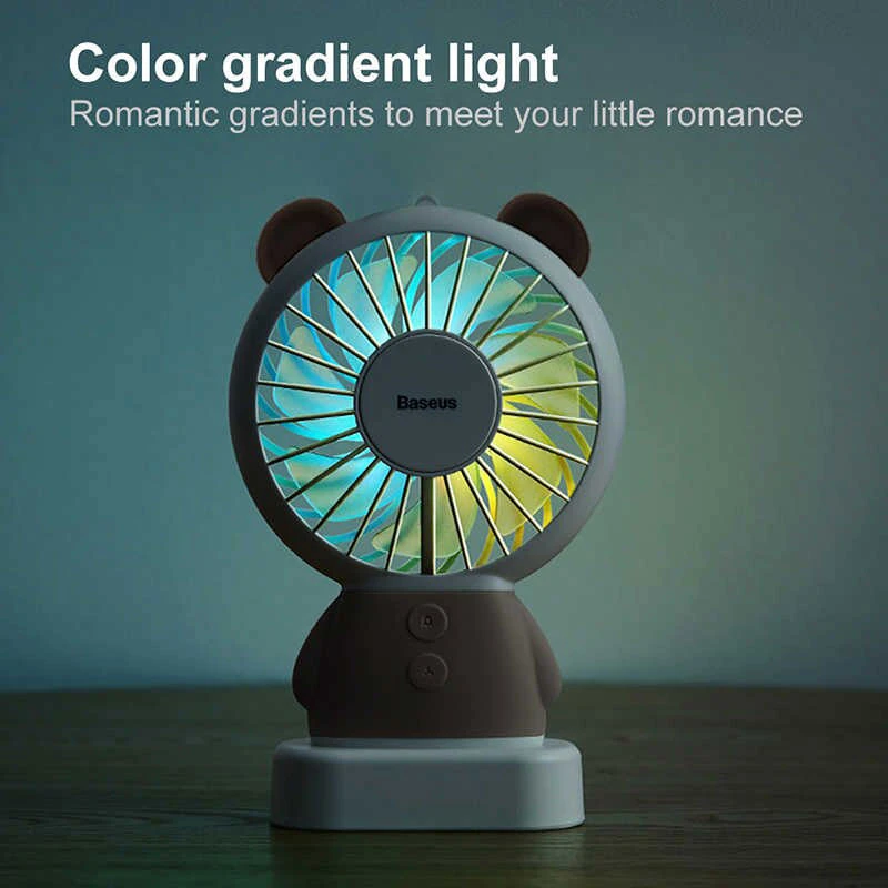 پنکه شارژی باسئوس Dharma bear fan CXBER-04
