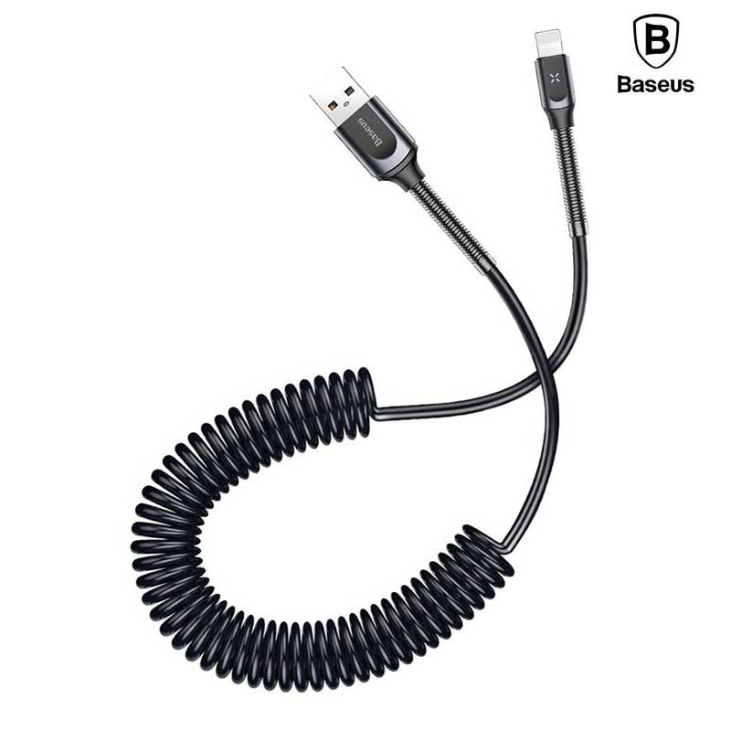 کابل فنری آیفونی Baseus Double Spring CALSH-0G 1.2m