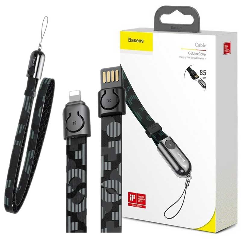 کابل آیفونی گردن بندی Baseus Golden Collar CALJL-BP1 85cm