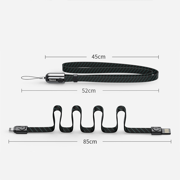 کابل آیفونی گردن بندی Baseus Golden Collar CALJL-BP1 85cm