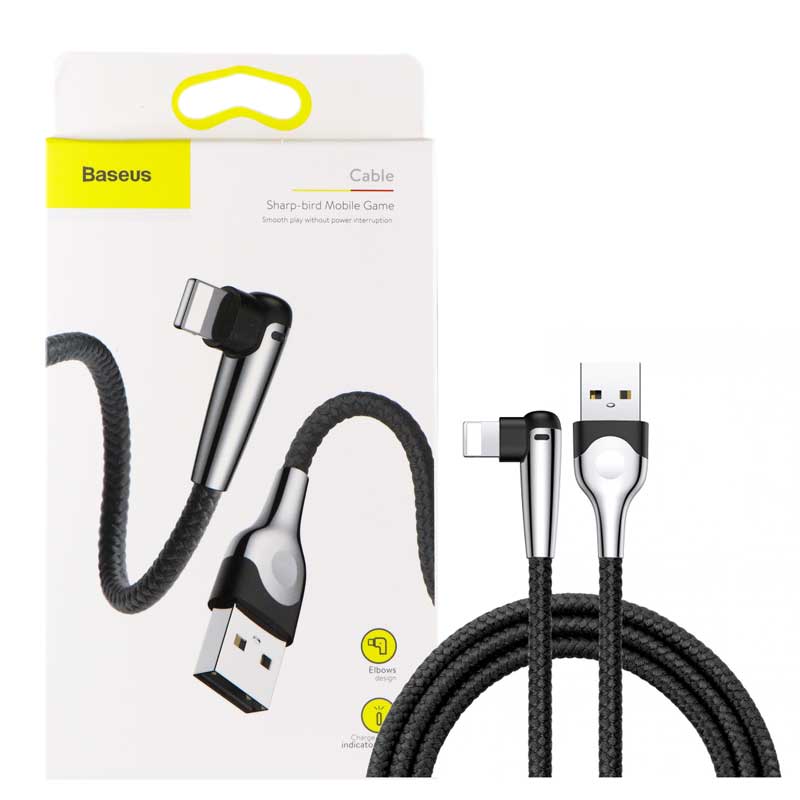 کابل کنفی آیفونی Baseus Sharp-bird CALMVP-D01 2.4A 1m