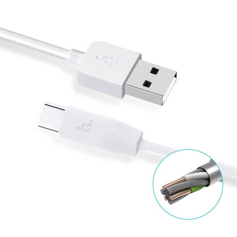 کابل Hoco X1 Rapid 2.1A 1m Type-C (گارانتی 12 ماهه)