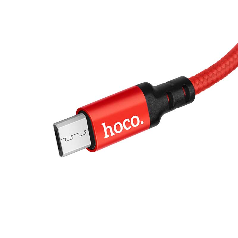کابل کنفی سرفلزی میکرو یو اس بی Hoco X14 Times Speed 1m (گارانتی 12 ماهه)
