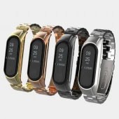 بند فلزی دستبند سلامتی Mi Band 3 / 4 3Bead