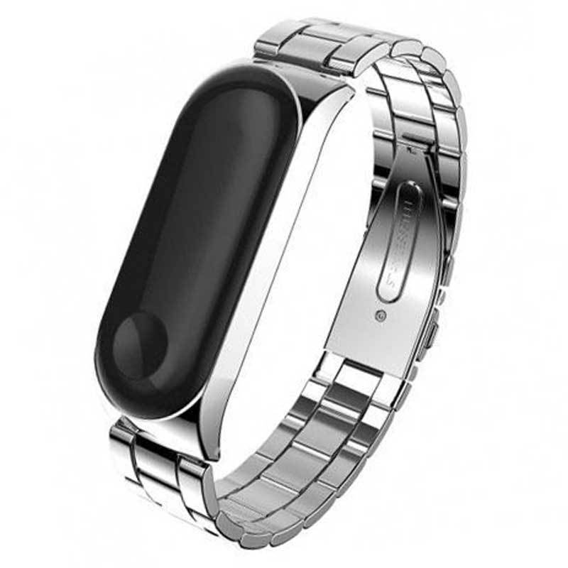 بند فلزی دستبند سلامتی Mi Band 3 / 4 3Bead
