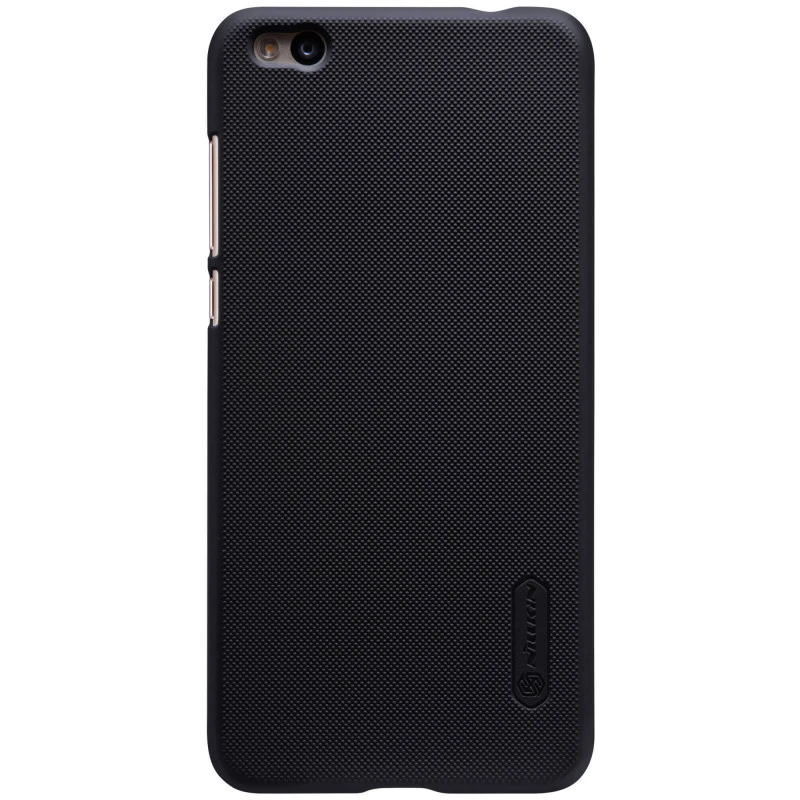 قاب اورجینال ضدضربه Super Frosted نیلکین Xiaomi Mi 5c مشکی + محافظ صفحه نمایش TPU