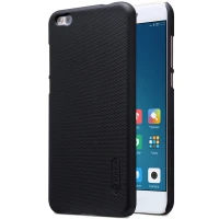 قاب اورجینال ضدضربه Super Frosted نیلکین Xiaomi Mi 5c مشکی + محافظ صفحه نمایش TPU