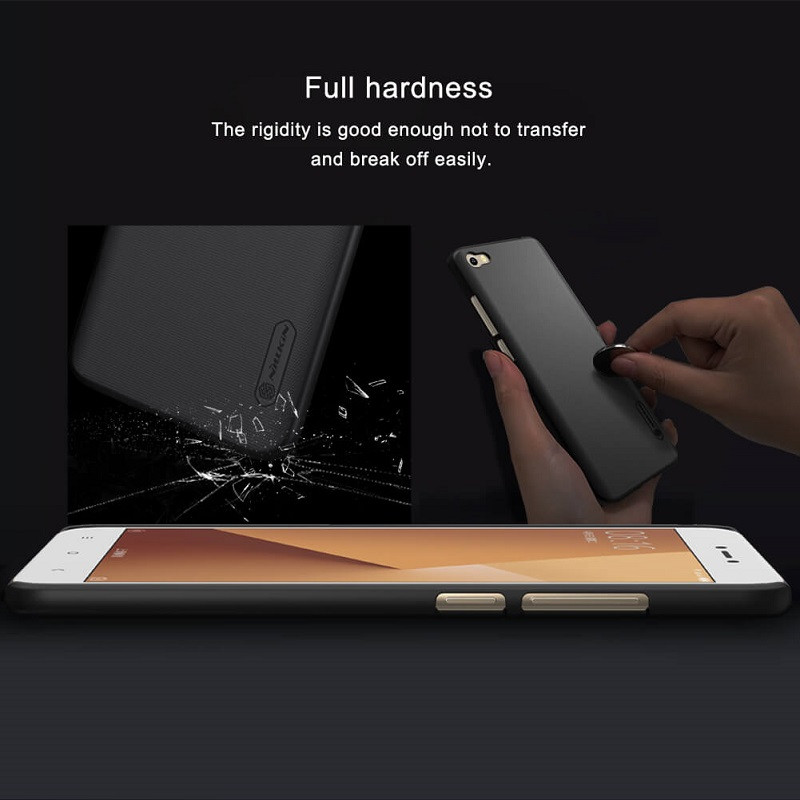 قاب اورجینال ضدضربه Super Frosted نیلکین Xiaomi Redmi Note 5A مشکی + محافظ صفحه نمایش TPU