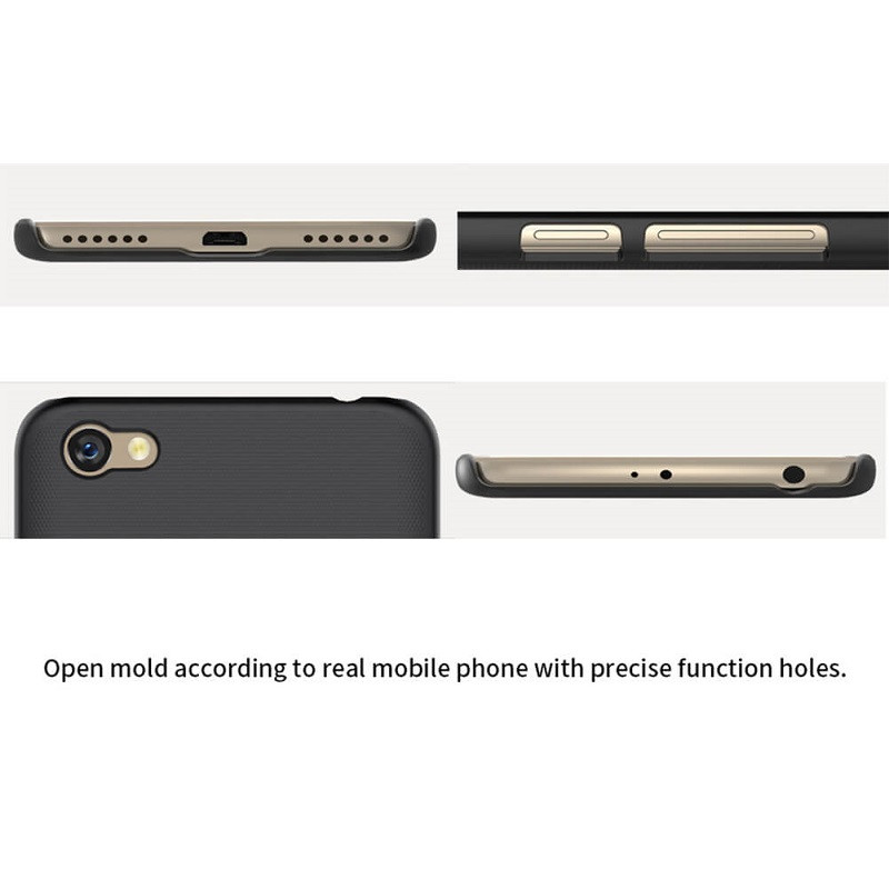 قاب اورجینال ضدضربه Super Frosted نیلکین Xiaomi Redmi Note 5A مشکی + محافظ صفحه نمایش TPU