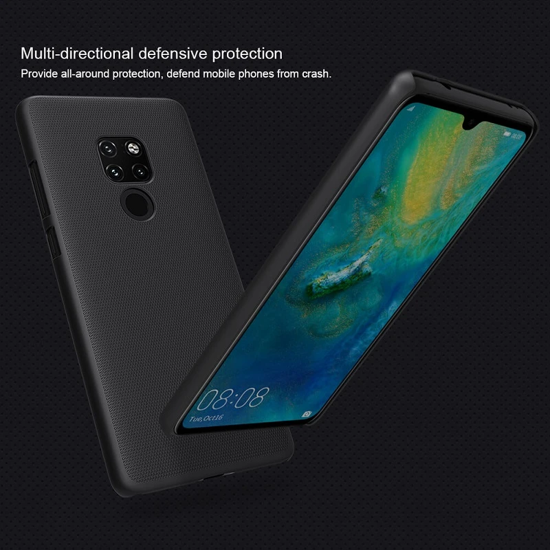 قاب اورجینال ضدضربه Super Frosted نیلکین Huawei Mate 20 مشکی + استند