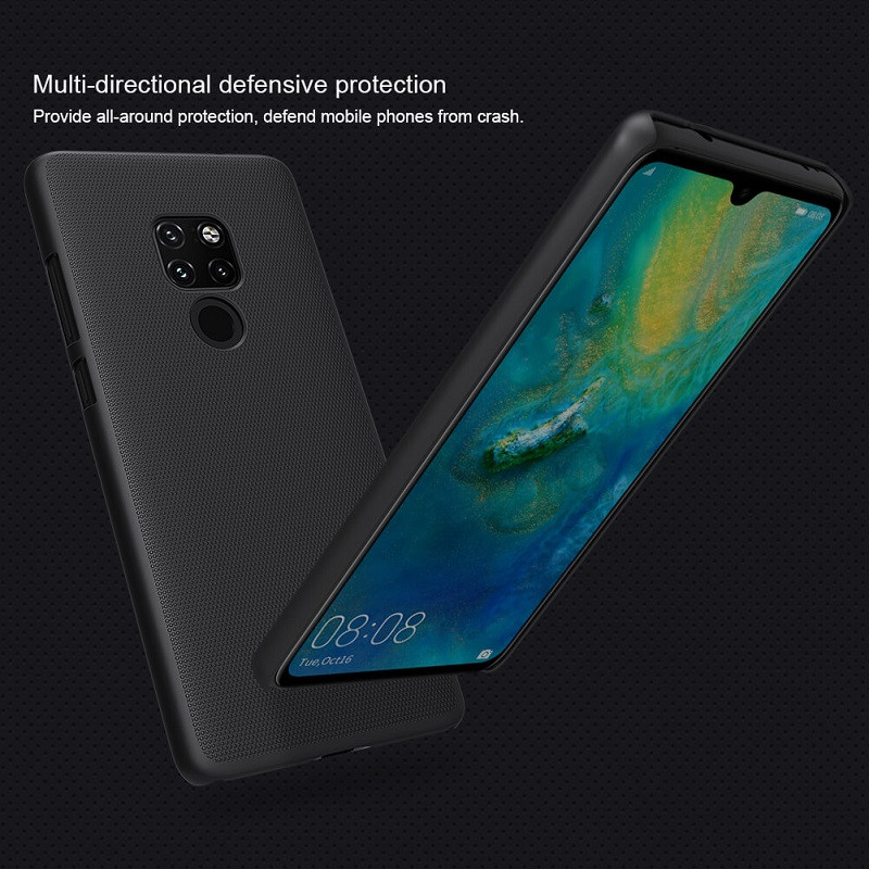 قاب اورجینال ضدضربه Super Frosted نیلکین Huawei Mate 20 مشکی + استند