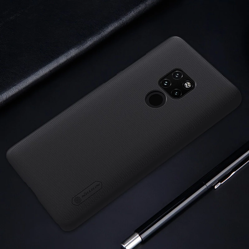 قاب اورجینال ضدضربه Super Frosted نیلکین Huawei Mate 20 مشکی + استند