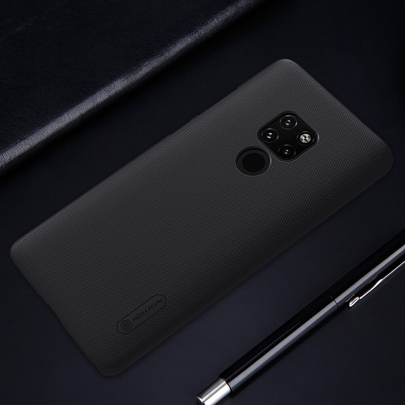 قاب اورجینال ضدضربه Super Frosted نیلکین Huawei Mate 20 مشکی + استند