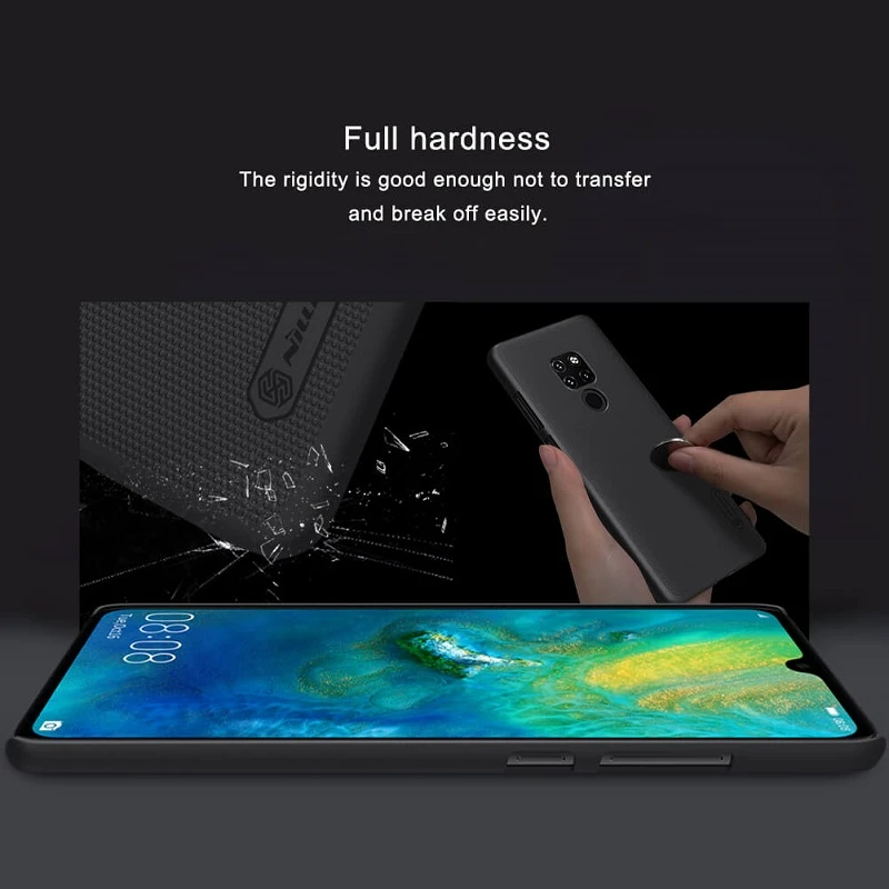 قاب اورجینال ضدضربه Super Frosted نیلکین Huawei Mate 20 مشکی + استند
