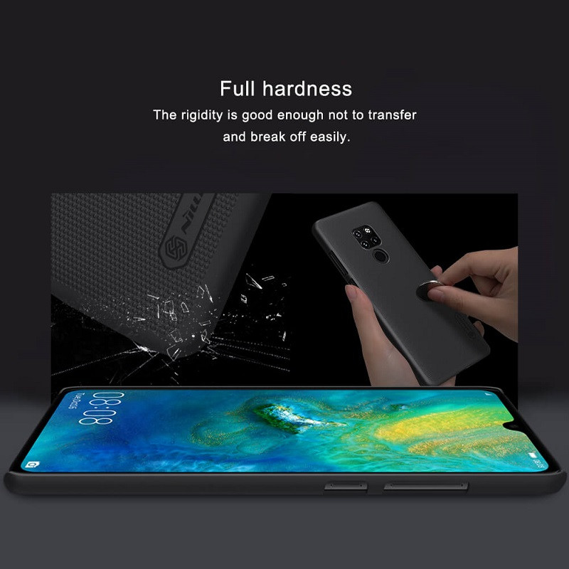 قاب اورجینال ضدضربه Super Frosted نیلکین Huawei Mate 20 مشکی + استند