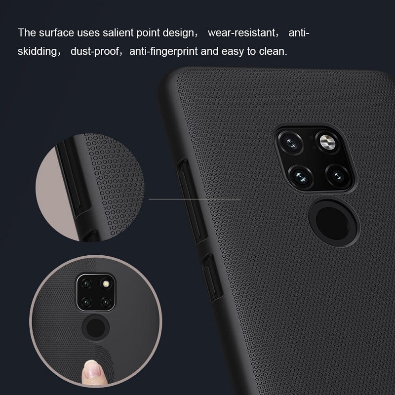 قاب اورجینال ضدضربه Super Frosted نیلکین Huawei Mate 20 مشکی + استند