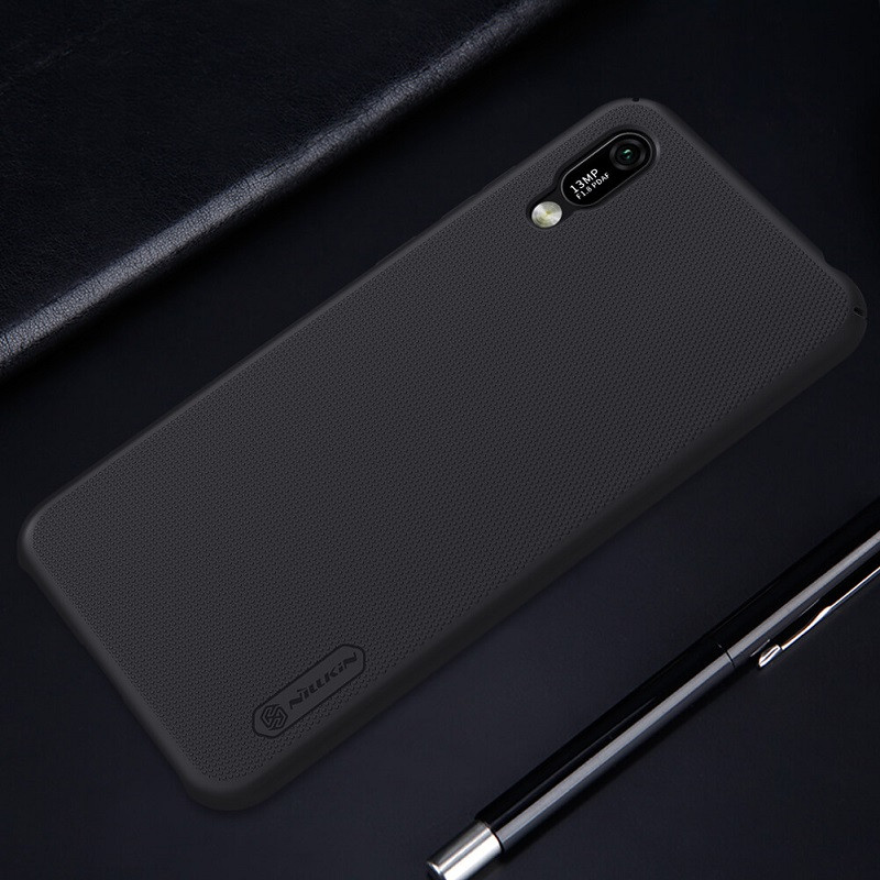 قاب اورجینال ضدضربه Super Frosted نیلکین Huawei Y6 Pro مشکی + استند