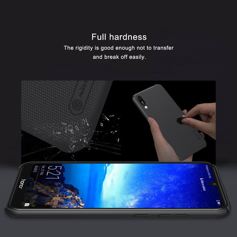 قاب اورجینال ضدضربه Super Frosted نیلکین Huawei Y6 Pro مشکی + استند