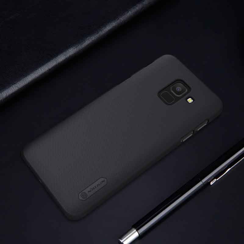 قاب اورجینال ضدضربه Super Frosted نیلکین Samsung J6 + استند
