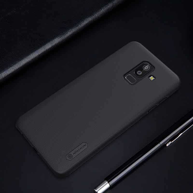 قاب اورجینال ضدضربه Super Frosted نیلکین Samsung J8 + استند