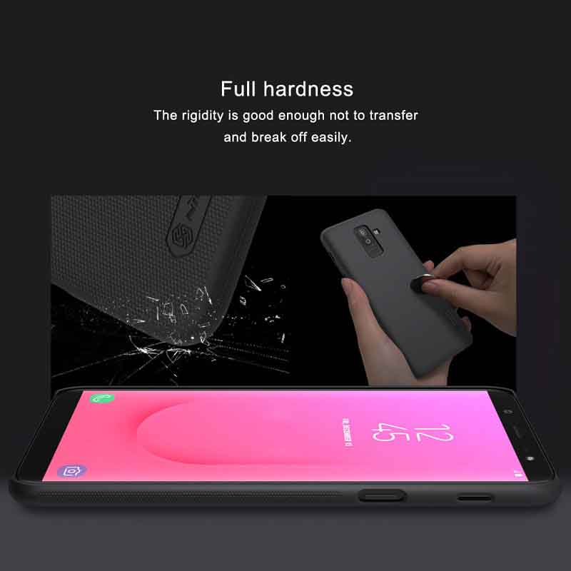قاب اورجینال ضدضربه Super Frosted نیلکین Samsung J8 + استند