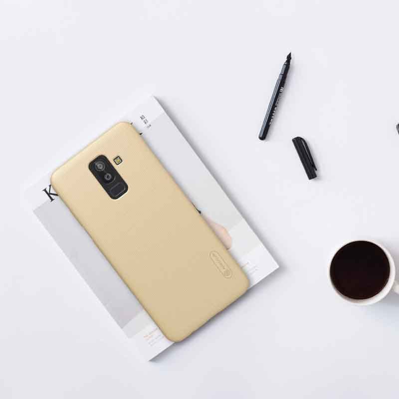 قاب اورجینال ضدضربه Super Frosted نیلکین Samsung J8 + استند