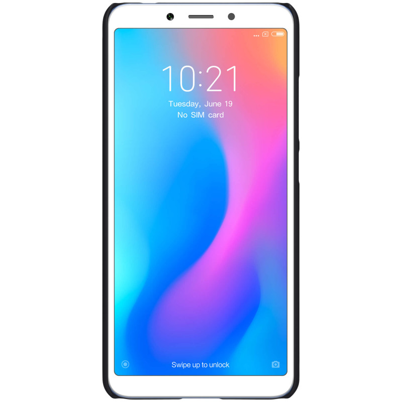 قاب اورجینال ضدضربه Super Frosted نیلکین Xiaomi Redmi 6A مشکی + استند