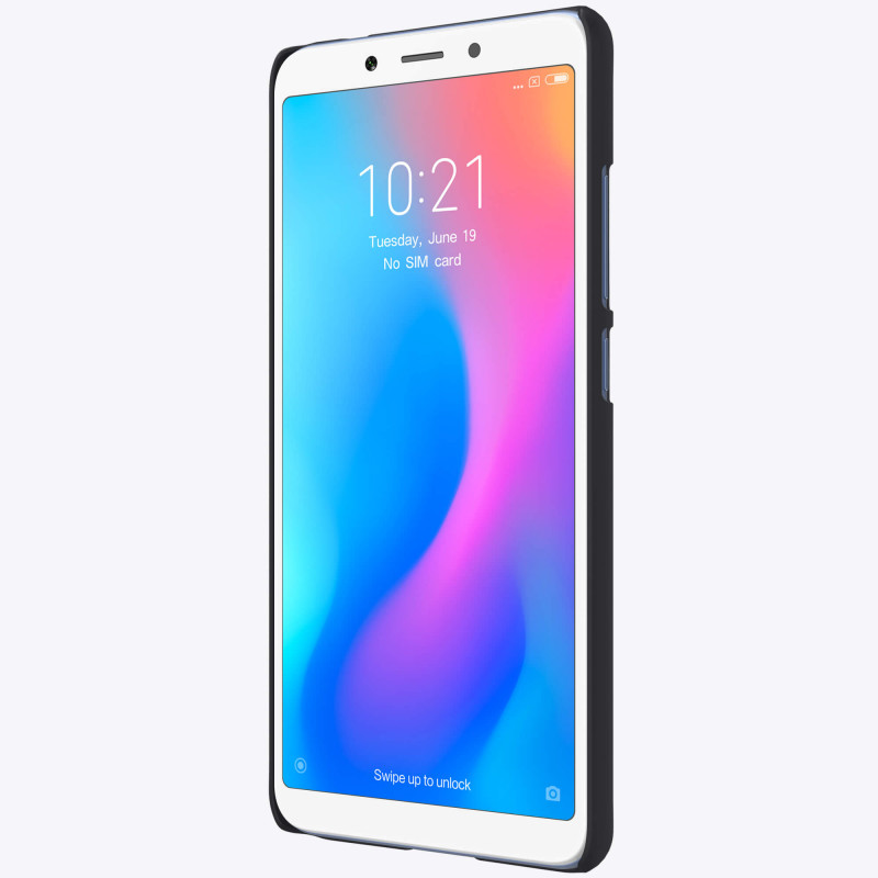 قاب اورجینال ضدضربه Super Frosted نیلکین Xiaomi Redmi 6A مشکی + استند