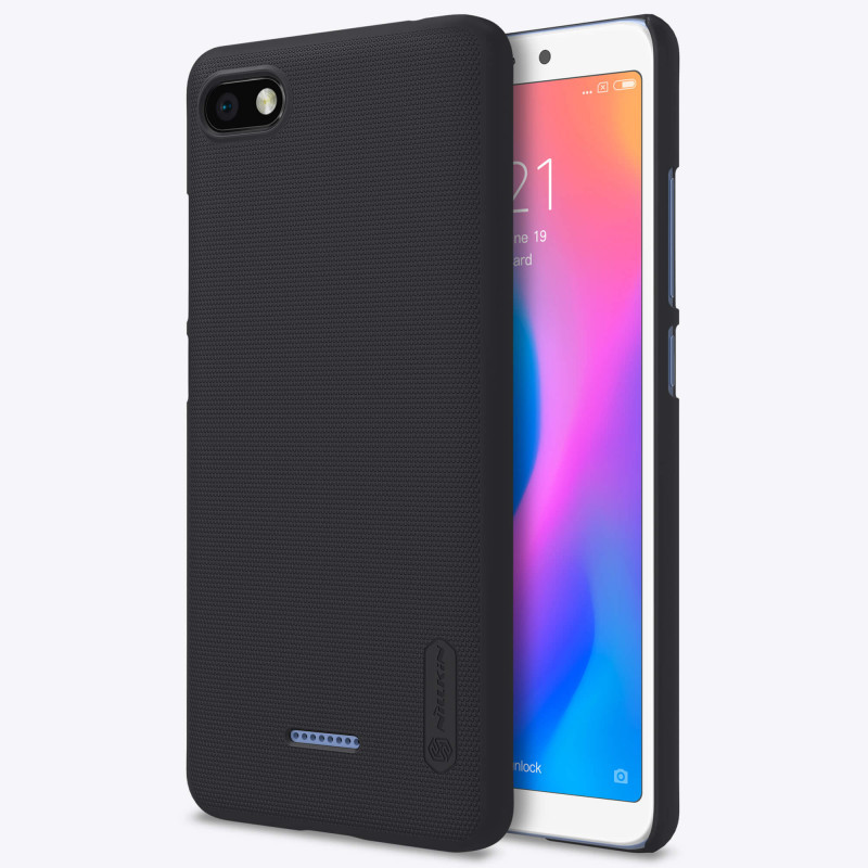 قاب اورجینال ضدضربه Super Frosted نیلکین Xiaomi Redmi 6A مشکی + استند