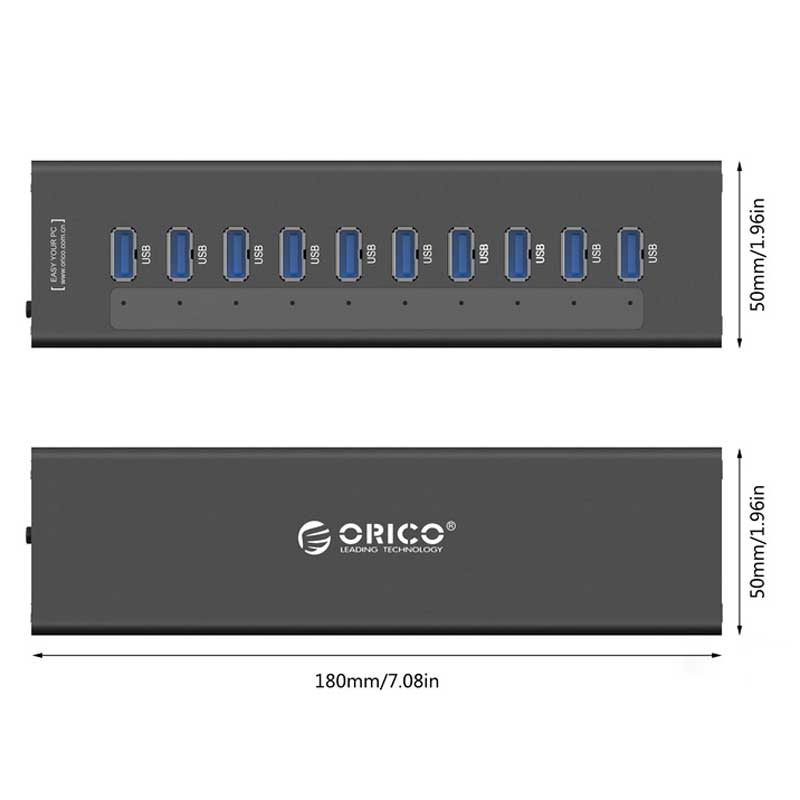 هاب 12 پورت USB3.0 اوریکو A3H10-V1
