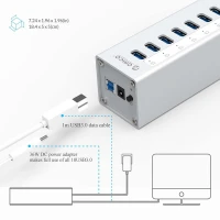 هاب 12 پورت USB3.0 اوریکو A3H10-V1