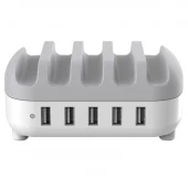 شارژر رومیزی 5 پورت Orico DUK-5P سفید