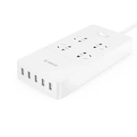 چند راهی 4 خانه برق اوریکو Orico HPC-4A5U-V1 1.5m + شارژر USB