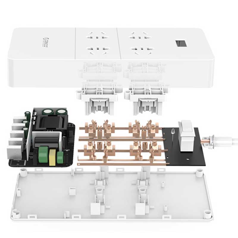 چند راهی 4 خانه برق اوریکو Orico HPC-4A5U-V1 1.5m + شارژر USB