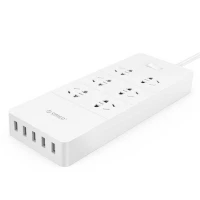 چند راهی 6 خانه برق اوریکو Orico HPC-6A5U-V1 1.5m + شارژر USB
