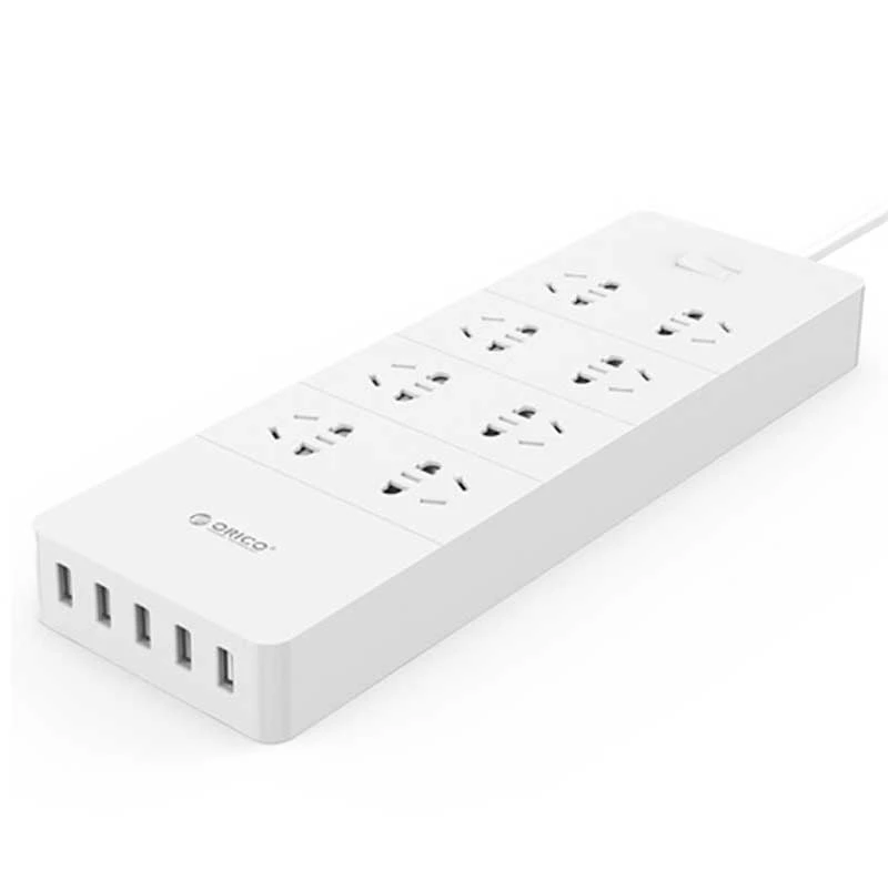 چند راهی 8 خانه اوریکو HPC-8A5U-V1 با کابل 1.5 متری + شارژر USB