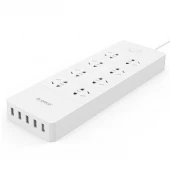 چند راهی 8 خانه اوریکو HPC-8A5U-V1 با کابل 1.5 متری + شارژر USB
