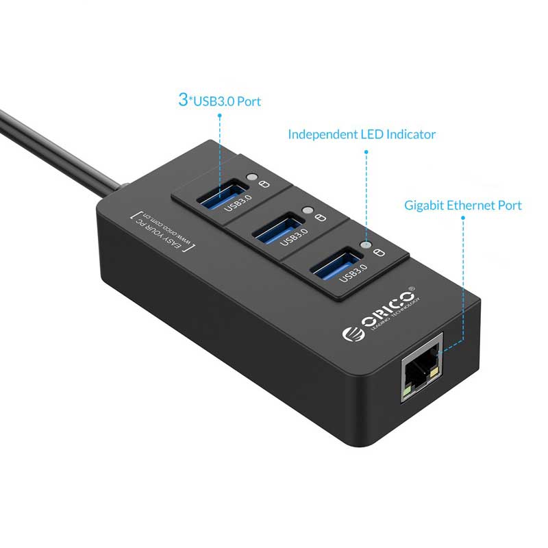 هاب 3 پورت USB3.0 اوریکو HR01-U3