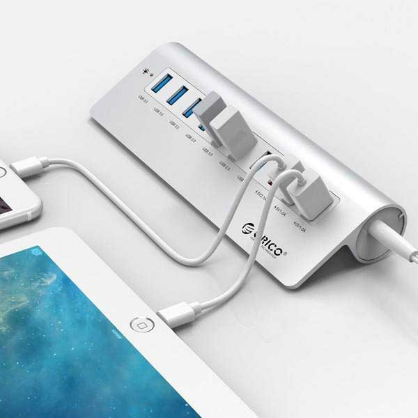 هاب اوریکو Orico M3H73P USB3.0 10Port + شارژر