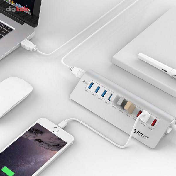 هاب اوریکو Orico M3H73P USB3.0 10Port + شارژر