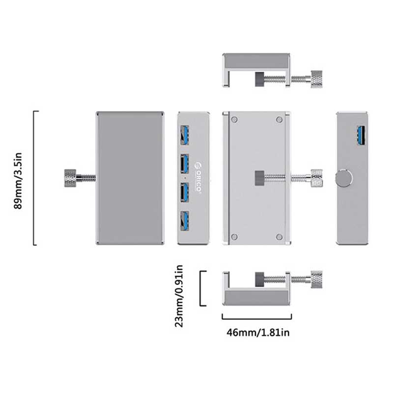 هاب 4 پورت USB3.0 اوریکو MH4PU