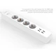 چند راهی 4 خانه اوریکو OSC-4A4U-EU با کابل 1.5 متری + شارژر USB