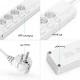 چند راهی 4 خانه اوریکو OSJ-4A5U-EU با کابل 1.5 متری + شارژر USB