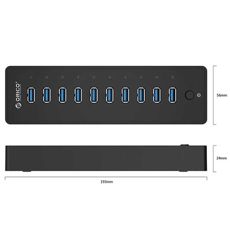 هاب 10 پورت USB3.0 اوریکو P10-U