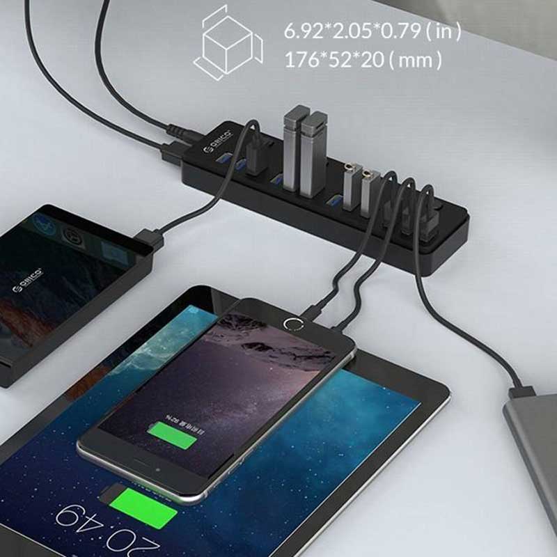 هاب 12 پورت USB3.0 اوریکو P12-U3
